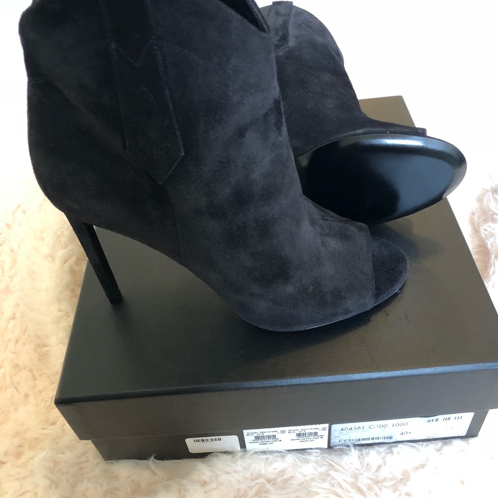 Saint Laurent Open Toe Booties